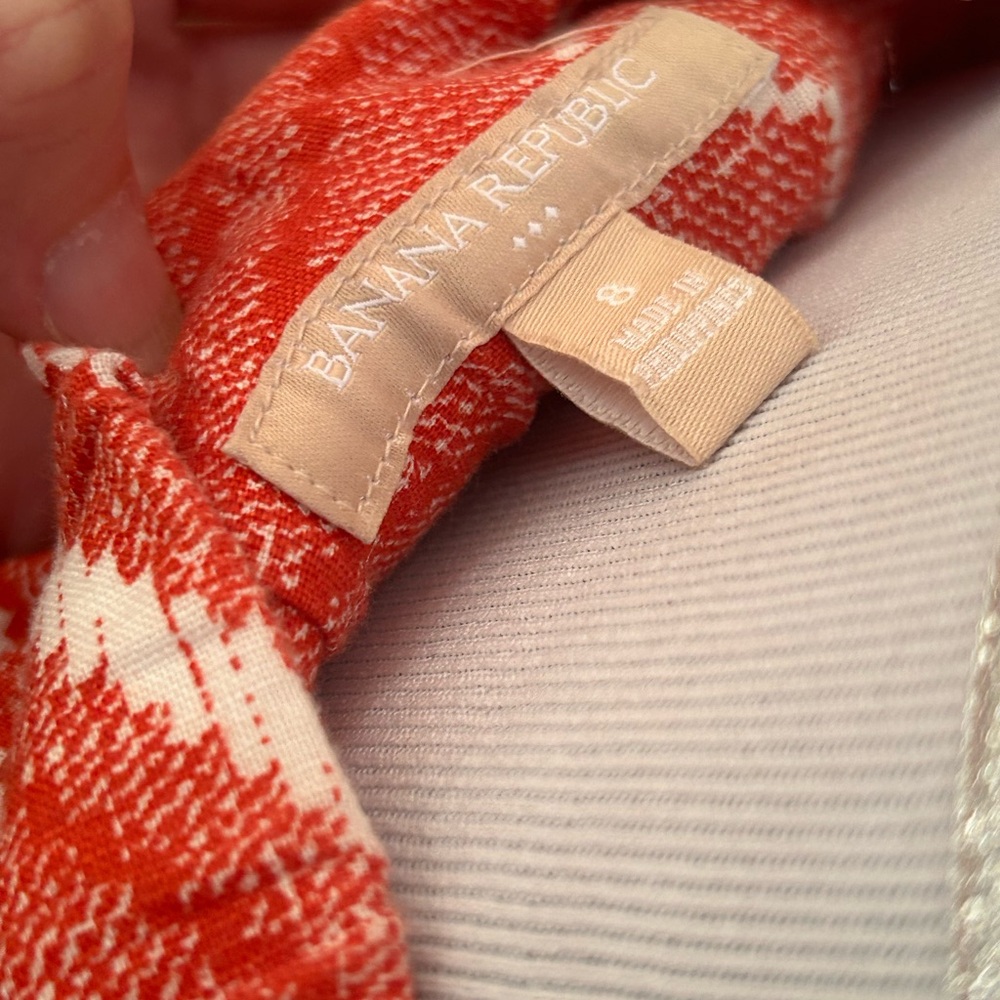 Banana Republic Chevron Linen Blend Mini Skirt - Picture 4 of 4